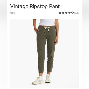 Womens Vintage Ripstop Pant in Medium - Dark Oregano